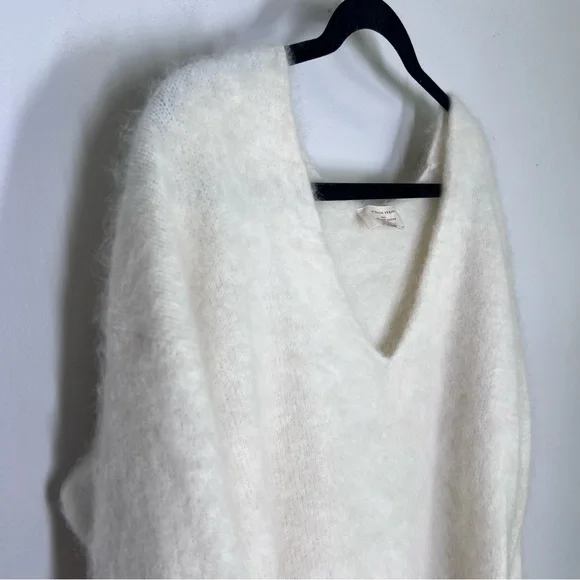 Sezane Sz S Denisa Baby Alpaca  Sweater Ecru Cream - Picture 11 of 11